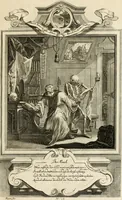 An illustration from Der sogenannte Sinn-lehr-und Geist-volle ... Todentanz : anietzo mit einigen einfältig, doch gut gemeynten Reimen und Versen versehen (1767)