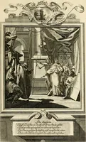An illustration from Der sogenannte Sinn-lehr-und Geist-volle ... Todentanz : anietzo mit einigen einfältig, doch gut gemeynten Reimen und Versen versehen (1767)