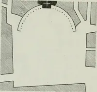 An illustration from Der Städte-Bau nach seinen künstlerischen Grundsätzen. Ein Beitrag zur Lösung moderner Fragen der Architektur und monumentalen Plastik unter besonderer Beziehung auf Wien (1901)