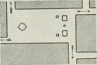 An illustration from Der Städte-Bau nach seinen künstlerischen Grundsätzen. Ein Beitrag zur Lösung moderner Fragen der Architektur und monumentalen Plastik unter besonderer Beziehung auf Wien (1901)
