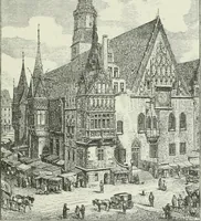 An illustration from Der Städte-Bau nach seinen künstlerischen Grundsätzen. Ein Beitrag zur Lösung moderner Fragen der Architektur und monumentalen Plastik unter besonderer Beziehung auf Wien (1901)