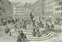 An illustration from Der Städte-Bau nach seinen künstlerischen Grundsätzen. Ein Beitrag zur Lösung moderner Fragen der Architektur und monumentalen Plastik unter besonderer Beziehung auf Wien (1901)