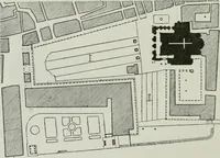 An illustration from Der Städte-Bau nach seinen künstlerischen Grundsätzen. Ein Beitrag zur Lösung moderner Fragen der Architektur und monumentalen Plastik unter besonderer Beziehung auf Wien (1901)