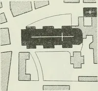 An illustration from Der Städte-Bau nach seinen künstlerischen Grundsätzen. Ein Beitrag zur Lösung moderner Fragen der Architektur und monumentalen Plastik unter besonderer Beziehung auf Wien (1901)