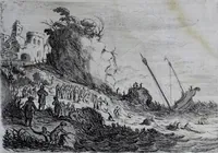 An illustration from Der zee-vaert lof : handelende vande gedenckwaerdighste zee-vaerden... in VI boecken beschreven (1634)