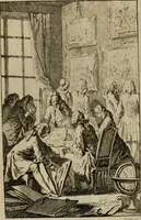 An illustration from Catalogue raisonné des bijoux, porcelaines, bronzes, lacqs, lustres de cristal de roche et de porcelaine : pendules de goût & autres meubles curieux ou composés : tableaux, desseins, estampes, coquilles & autres effets de curtiosité, provenans de la succession de M. Angran, vicomte de Fonspertuis (1747)