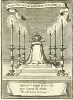 Picture 28 of 72 from Descripcion de las honras : que se hicieron ala Catholica Magd. de D. Phelippe quarto rey de las Españas y del nueuo mundo en el Real Conuento de la Encarnacion : que de horden de la reyna n[uest]ra señora como superintendente de las reales obras dispuso D. Baltasar Barroso de Ribera marques de Malpica ... (1666), leaf 170