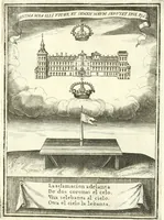 Picture 46 of 72 from Descripcion de las honras : que se hicieron ala Catholica Magd. de D. Phelippe quarto rey de las Españas y del nueuo mundo en el Real Conuento de la Encarnacion : que de horden de la reyna n[uest]ra señora como superintendente de las reales obras dispuso D. Baltasar Barroso de Ribera marques de Malpica ... (1666), leaf 218