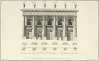 Picture 14 of 22 from Descripcion de los ornatos públicos con que la corte de Madrid ha solemnizado la feliz exâltacion al trono de los reyes nuestros señores don Carlos IIII. y doña Luisa de Borbon, y la jura del serenisimo señor don Fernando, principe de Asturias (1789), leaf 67
