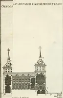 Picture 22 of 42 from Descripcion del real monasterio de San Lorenzo del Escorial : su magnifico templo, panteon, y palacio : compendiada de la descripcion antigua, y exornada con nuevas vistosas láminas de su planta y montéa : aumentada con la noticia de varias grandezas y alhajas con que han ilustrado los católicos reyes aquel maravilloso edificio, y coronada con un tratado apendice de los insignes profesores de las bellas artes estatuaria, arquitectura, y pintura, que concurrieron á su fundacion, y despues le han enriquecido con sus obras (1764), leaf 250