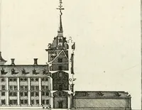 Picture 24 of 42 from Descripcion del real monasterio de San Lorenzo del Escorial : su magnifico templo, panteon, y palacio : compendiada de la descripcion antigua, y exornada con nuevas vistosas láminas de su planta y montéa : aumentada con la noticia de varias grandezas y alhajas con que han ilustrado los católicos reyes aquel maravilloso edificio, y coronada con un tratado apendice de los insignes profesores de las bellas artes estatuaria, arquitectura, y pintura, que concurrieron á su fundacion, y despues le han enriquecido con sus obras (1764), leaf 260