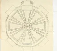Picture 34 of 42 from Descripcion del real monasterio de San Lorenzo del Escorial : su magnifico templo, panteon, y palacio : compendiada de la descripcion antigua, y exornada con nuevas vistosas láminas de su planta y montéa : aumentada con la noticia de varias grandezas y alhajas con que han ilustrado los católicos reyes aquel maravilloso edificio, y coronada con un tratado apendice de los insignes profesores de las bellas artes estatuaria, arquitectura, y pintura, que concurrieron á su fundacion, y despues le han enriquecido con sus obras (1764), leaf 387