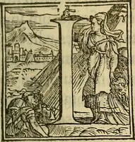 An illustration from Descriptio Britanniae, Scotiea, Hyberniae, et Orchadvm (1548)