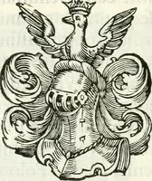 An illustration from Descriptio exequialis pompae in templo d. Stanislai inclytae nationis Polonae exhibitae in funere Ioannis tertii Poloniae regis, magni Lithuaniae ducis : sub auspiciis eminentiss. & reuerensiss. principis d.d. Caroli card. Barberini, Poloniae protectoris : et oratio in eodem templo (1697)