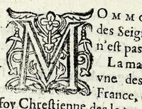 An illustration from Description contenant toutes les singularitez de plus celebres villes et places remarquables du royaume de France : avec les choses plus memorables aduenues en jceluy : reveu, corrige et auguemente du sommaire de l'estat, cartes des prouinces et de quelques portraitz des plus signalees uilles du dict royaume (1610)