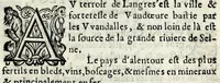 An illustration from Description contenant toutes les singularitez de plus celebres villes et places remarquables du royaume de France : avec les choses plus memorables aduenues en jceluy : reveu, corrige et auguemente du sommaire de l'estat, cartes des prouinces et de quelques portraitz des plus signalees uilles du dict royaume (1610)