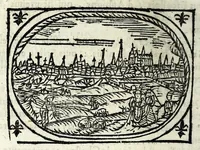 Picture 17 of 32 from Description contenant toutes les singularitez de plus celebres villes et places remarquables du royaume de France : avec les choses plus memorables aduenues en jceluy : reveu, corrige et auguemente du sommaire de l'estat, cartes des prouinces et de quelques portraitz des plus signalees uilles du dict royaume (1610), leaf 150
