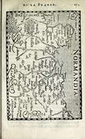 Picture 20 of 32 from Description contenant toutes les singularitez de plus celebres villes et places remarquables du royaume de France : avec les choses plus memorables aduenues en jceluy : reveu, corrige et auguemente du sommaire de l'estat, cartes des prouinces et de quelques portraitz des plus signalees uilles du dict royaume (1610), leaf 185