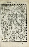 An illustration from Description contenant toutes les singularitez de plus celebres villes et places remarquables du royaume de France : avec les choses plus memorables aduenues en jceluy : reveu, corrige et auguemente du sommaire de l'estat, cartes des prouinces et de quelques portraitz des plus signalees uilles du dict royaume (1610)