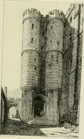 An illustration from Description de l'abbaye du Mont Saint-Michel et de ses abords : précédée d'une notice historique (1877)