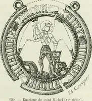 An illustration from Description de l'abbaye du Mont Saint-Michel et de ses abords : précédée d'une notice historique (1877)