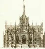 An illustration from Description de la cathédrale de Milan : accompagnée d'observations historiques et critiques sur sa construction et sur les monumens d'art dont elle est enrichie (1823)