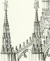 An illustration from Description de la cathédrale de Milan : accompagnée d'observations historiques et critiques sur sa construction et sur les monumens d'art dont elle est enrichie (1823)