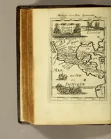 Picture 24 of 32 from Description de l'univers, : contenant les differents systemes du monde, les cartes generales & particulieres de la geographie ancienne & moderne : les plans & les profils des principales villes & des autres lieux plus considerables de la terre; avec les portraits des souverains qui y commandent, leurs blasons, titres & livrées : et les mœurs, religions, gouvernemens & divers habillemens de chaque nation. Dediée au roy. (1685), leaf 418