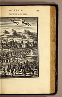 Picture 38 of 58 from Description de l'univers, : contenant les differents systêmes du monde, les cartes generales & particulieres de la geographie ancienne & moderne : les plans & les profils des principales villes & des autres lieux plus considerables de la terre ; avec les portraits des souverains qui y commandent, leurs blasons, titres & livrées : et les mœurs, religions, gouvernemens & divers habillemens de chaque nation. Dediee au roy. (1683), leaf 207