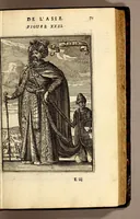 Picture 15 of 58 from Description de l'univers, : contenant les differents systêmes du monde, les cartes generales & particulieres de la geographie ancienne & moderne : les plans & les profils des principales villes & des autres lieux plus considerables de la terre ; avec les portraits des souverains qui y commandent, leurs blasons, titres & livrées : et les mœurs, religions, gouvernemens & divers habillemens de chaque nation. Dediee au roy. (1683), leaf 87