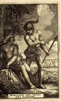 Picture 17 of 58 from Description de l'univers, : contenant les differents systêmes du monde, les cartes generales & particulieres de la geographie ancienne & moderne : les plans & les profils des principales villes & des autres lieux plus considerables de la terre ; avec les portraits des souverains qui y commandent, leurs blasons, titres & livrées : et les mœurs, religions, gouvernemens & divers habillemens de chaque nation. Dediee au roy. (1683), leaf 95