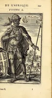 Picture 23 of 51 from Description de l'univers, : contenant les differents systêmes du monde, les cartes generales & particulieres de la geographie ancienne & moderne : les plans & les profils des principales villes & des autres lieux plus considerables de la terre ; avec les portraits des souverains qui y commandent, leurs blasons, titres & livrées : et les mœurs, religions, gouvernemens & divers habillemens de chaque nation. Dediee au roy. (1683), leaf 145