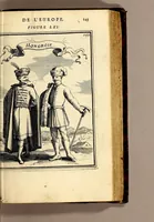 Picture 25 of 61 from Description de l'univers, : contenant les differents systêmes du monde, les cartes generales & particulieres de la geographie ancienne & moderne : les plans & les profils des principales villes & des autres lieux plus considerables de la terre ; avec les portraits des souverains qui y commandent, leurs blasons, titres & livrées : et les mœurs, religions, gouvernemens & divers habillemens de chaque nation. Dediee au roy. (1683), leaf 161
