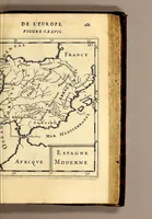 Picture 52 of 61 from Description de l'univers, : contenant les differents systêmes du monde, les cartes generales & particulieres de la geographie ancienne & moderne : les plans & les profils des principales villes & des autres lieux plus considerables de la terre ; avec les portraits des souverains qui y commandent, leurs blasons, titres & livrées : et les mœurs, religions, gouvernemens & divers habillemens de chaque nation. Dediee au roy. (1683), leaf 299