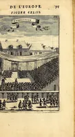 Picture 59 of 61 from Description de l'univers, : contenant les differents systêmes du monde, les cartes generales & particulieres de la geographie ancienne & moderne : les plans & les profils des principales villes & des autres lieux plus considerables de la terre ; avec les portraits des souverains qui y commandent, leurs blasons, titres & livrées : et les mœurs, religions, gouvernemens & divers habillemens de chaque nation. Dediee au roy. (1683), leaf 333