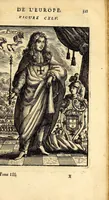 An illustration from Description de l'univers, : contenant les differents systêmes du monde, les cartes generales & particulieres de la geographie ancienne & moderne : les plans & les profils des principales villes & des autres lieux plus considerables de la terre ; avec les portraits des souverains qui y commandent, leurs blasons, titres & livrées : et les mœurs, religions, gouvernemens & divers habillemens de chaque nation. Dediee au roy. (1683)