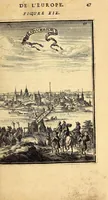 Picture 10 of 61 from Description de l'univers, : contenant les differents systêmes du monde, les cartes generales & particulieres de la geographie ancienne & moderne : les plans & les profils des principales villes & des autres lieux plus considerables de la terre ; avec les portraits des souverains qui y commandent, leurs blasons, titres & livrées : et les mœurs, religions, gouvernemens & divers habillemens de chaque nation. Dediee au roy. (1683), leaf 65