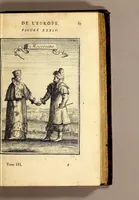 Picture 17 of 61 from Description de l'univers, : contenant les differents systêmes du monde, les cartes generales & particulieres de la geographie ancienne & moderne : les plans & les profils des principales villes & des autres lieux plus considerables de la terre ; avec les portraits des souverains qui y commandent, leurs blasons, titres & livrées : et les mœurs, religions, gouvernemens & divers habillemens de chaque nation. Dediee au roy. (1683), leaf 99