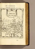 Picture 14 of 56 from Description de l'univers, : contenant les differents systêmes du monde, les cartes generales & particulieres de la geographie ancienne & moderne : les plans & les profils des principales villes & des autres lieux plus considerables de la terre ; avec les portraits des souverains qui y commandent, leurs blasons, titres & livrées : et les mœurs, religions, gouvernemens & divers habillemens de chaque nation. Dediee au roy. (1683), leaf 103