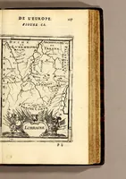 Picture 37 of 56 from Description de l'univers, : contenant les differents systêmes du monde, les cartes generales & particulieres de la geographie ancienne & moderne : les plans & les profils des principales villes & des autres lieux plus considerables de la terre ; avec les portraits des souverains qui y commandent, leurs blasons, titres & livrées : et les mœurs, religions, gouvernemens & divers habillemens de chaque nation. Dediee au roy. (1683), leaf 263