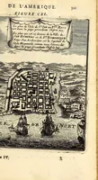 Picture 44 of 56 from Description de l'univers, : contenant les differents systêmes du monde, les cartes generales & particulieres de la geographie ancienne & moderne : les plans & les profils des principales villes & des autres lieux plus considerables de la terre ; avec les portraits des souverains qui y commandent, leurs blasons, titres & livrées : et les mœurs, religions, gouvernemens & divers habillemens de chaque nation. Dediee au roy. (1683), leaf 355