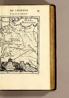 Picture 12 of 56 from Description de l'univers, : contenant les differents systêmes du monde, les cartes generales & particulieres de la geographie ancienne & moderne : les plans & les profils des principales villes & des autres lieux plus considerables de la terre ; avec les portraits des souverains qui y commandent, leurs blasons, titres & livrées : et les mœurs, religions, gouvernemens & divers habillemens de chaque nation. Dediee au roy. (1683), leaf 93