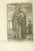 Picture 10 of 24 from Description de l'univers : contenant les differents systemes du monde, les cartes generales & particulieres de la geographie ancienne & moderne, les plans & les profils des principales villes & des autres lieux plus considerables de la Terre : avec les portraits des souverains qui y commandent, leurs blasons, titres & livrées : et les moeurs, religions, gouvernemens & divers habillemens de chaque nation (1685), leaf 106