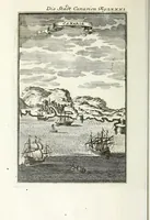 An illustration from Description de l'univers : contenant les differents systemes du monde, les cartes generales & particulieres de la geographie ancienne & moderne, les plans & les profils des principales villes & des autres lieux plus considerables de la Terre : avec les portraits des souverains qui y commandent, leurs blasons, titres & livrées : et les moeurs, religions, gouvernemens & divers habillemens de chaque nation (1685)