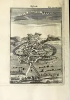 An illustration from Description de l'univers : contenant les differents systemes du monde, les cartes generales & particulieres de la geographie ancienne & moderne, les plans & les profils des principales villes & des autres lieux plus considerables de la Terre : avec les portraits des souverains qui y commandent, leurs blasons, titres & livrées : et les moeurs, religions, gouvernemens & divers habillemens de chaque nation (1685)