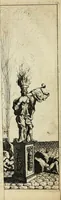 An illustration from Description des feux d'artifices faits a l'honneur du roy a Lille : par vn nouveau témoignage du zele de messieurs du Magistrat, ensuite de la venuë de Sa Majesté en cette ville, & de la rejouissance publique de la paix, l'an 1680 (1680)