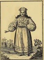 An illustration from Description de toutes les nations de l'empire de Russie, oú, L'on expose leurs moeurs, religions, usages, habitations, habillemens et autres particulatités remarquables (1776)