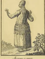 An illustration from Description de toutes les nations de l'empire de Russie, oú, L'on expose leurs moeurs, religions, usages, habitations, habillemens et autres particulatités remarquables (1776)