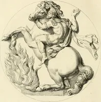 An illustration from A description of the antiquities and curiosities in Wilton-House : illustrated with twenty-five engravings of some of the capital statues, bustos, and relievos : in this work are introduced the anecdotes and remarks of Thomas Earl of Pembroke, who collected these antiques, now first published from his Lordship's mss (1786)