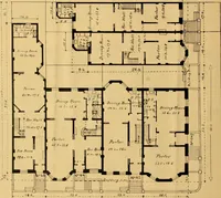 An illustration from Descriptions, diagrams and prices of twenty-one elegant new dwellings for sale on the crown of Lennox Hill. (1887)